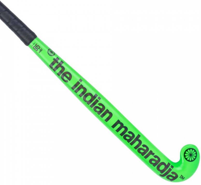 The Indian Maharadja Hockeystick solid 95 pro bow lime online kopen